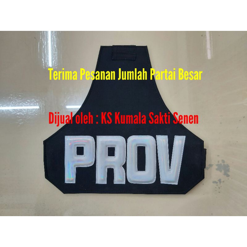 Ban Lengan Prov TNI Timbul Dongker Kain-Manset Tangan-Baju Kaos Loreng-Jaket Loreng-Sepatu Provos-Rompi