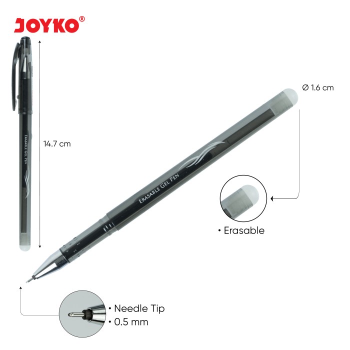 

JOYKO Pulpen Gel 0.5 mm Erasable Shokyo - GP0-322