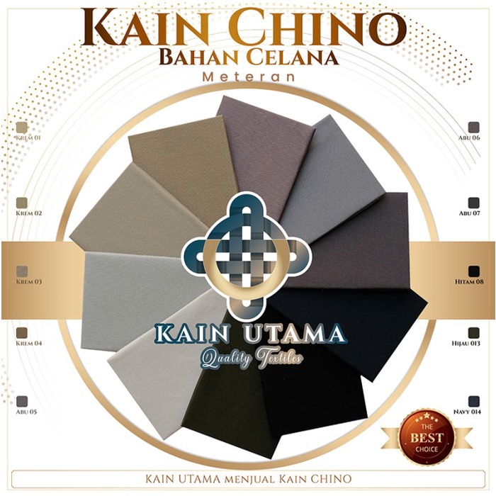 Kain Kain Chino Chinos Bahan Celana Chino Katun Stretch Twill Meteran