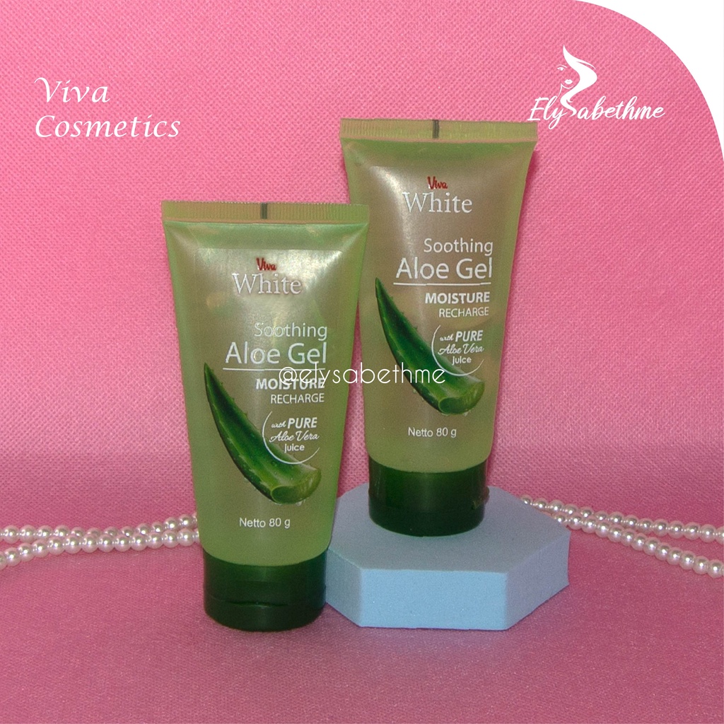 ✿ELYSABETHME✿ (🆅🅸🆅🅰) Viva aloe vera gel lidah buaya pelembab penghalus wajah bahan alami dari tumbuhan