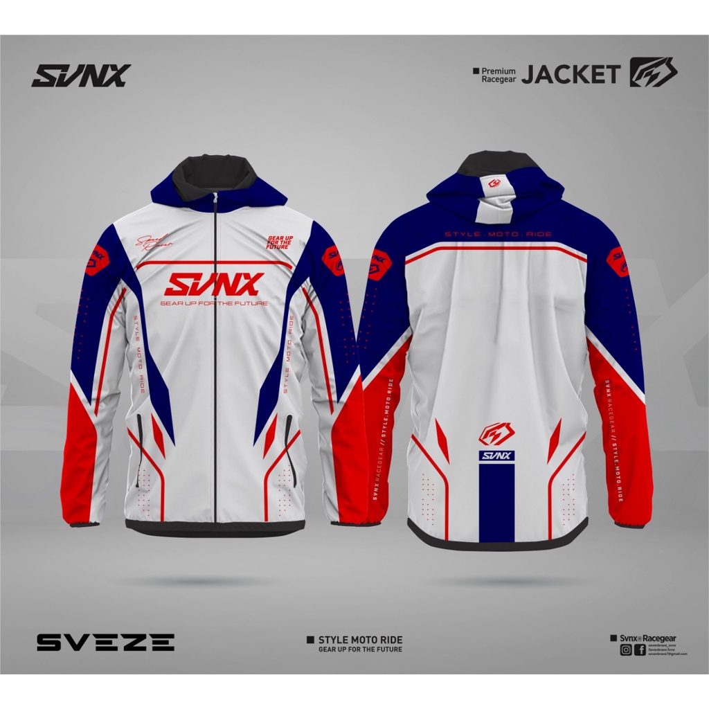 JAKET WATERPROOF SVNX / JAKET HOODIE PRIA / JAKET PRINTING
