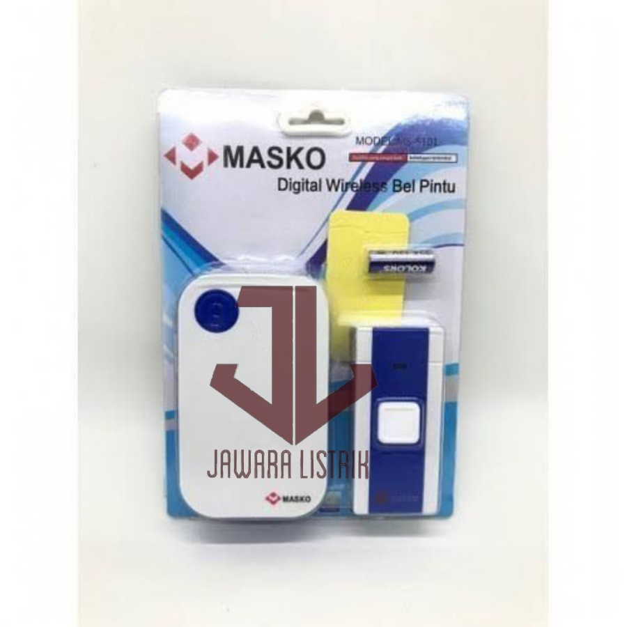 BEL PINTU RUMAH WIRELESS LISTRIK MASKO MS 5101 PREMIUM QUALITY