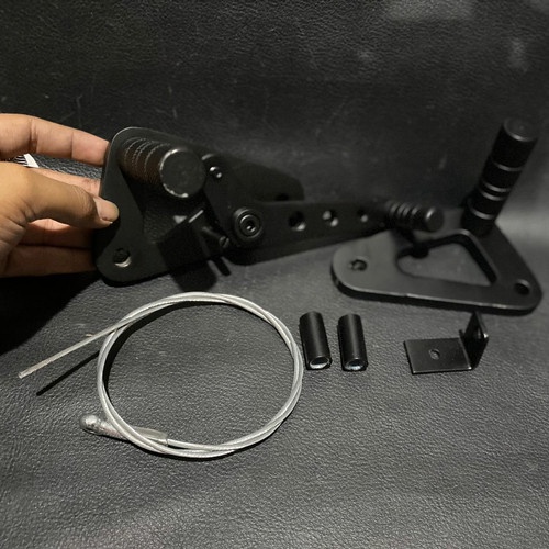 Footstep Vespa Racing Balap Finishing Hitam