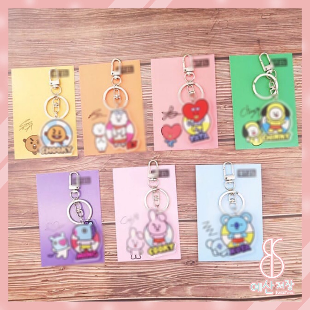 [BS] BISA COD Gantungan Kunci KPOP Key Chain Beach Pantai Lucu Imut - KP333