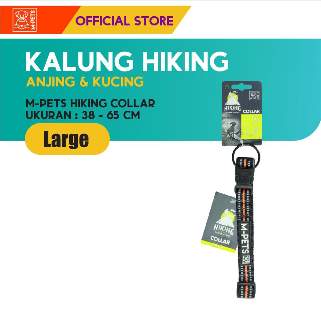 M-Pets Hiking Dog &amp; Cat Collar Size Large / Kalung Anjing Kucing