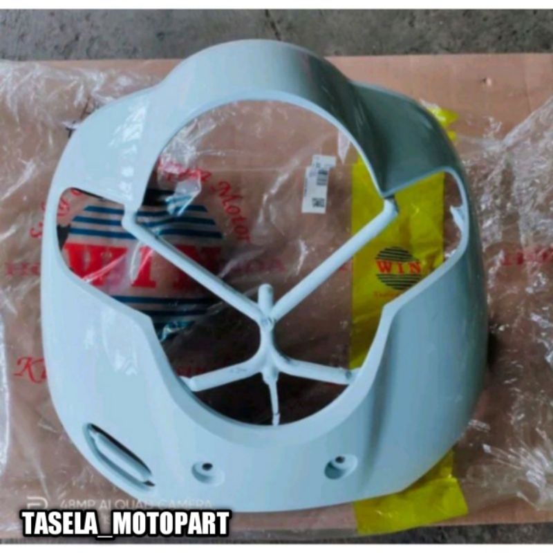 Tameng panel lampu depan scoopy 2017-2019 donat putih