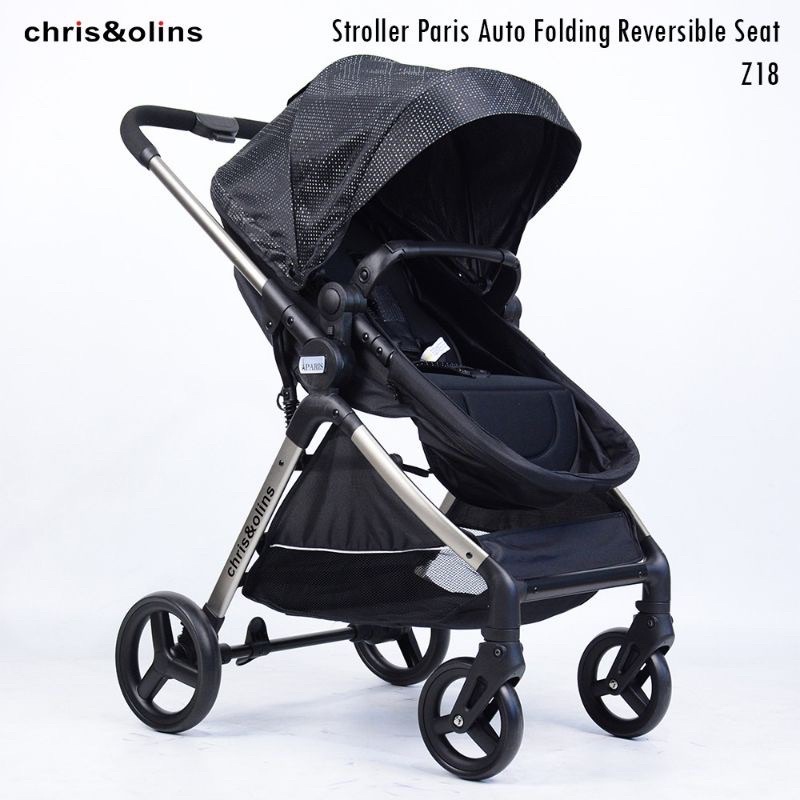 Chris&Olins Z18 Stroller Paris Auto Folding Reversible Seat