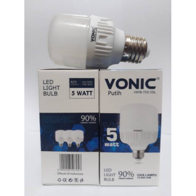 GOS - F313 - Lampu 5 Watt Vonic - Lampu Led 5 Watt - Lampu Putih New Vonic