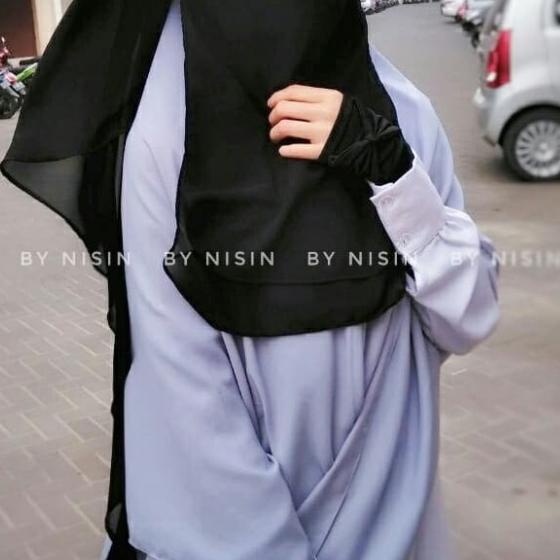Zahira Niqab 3 layer Polos