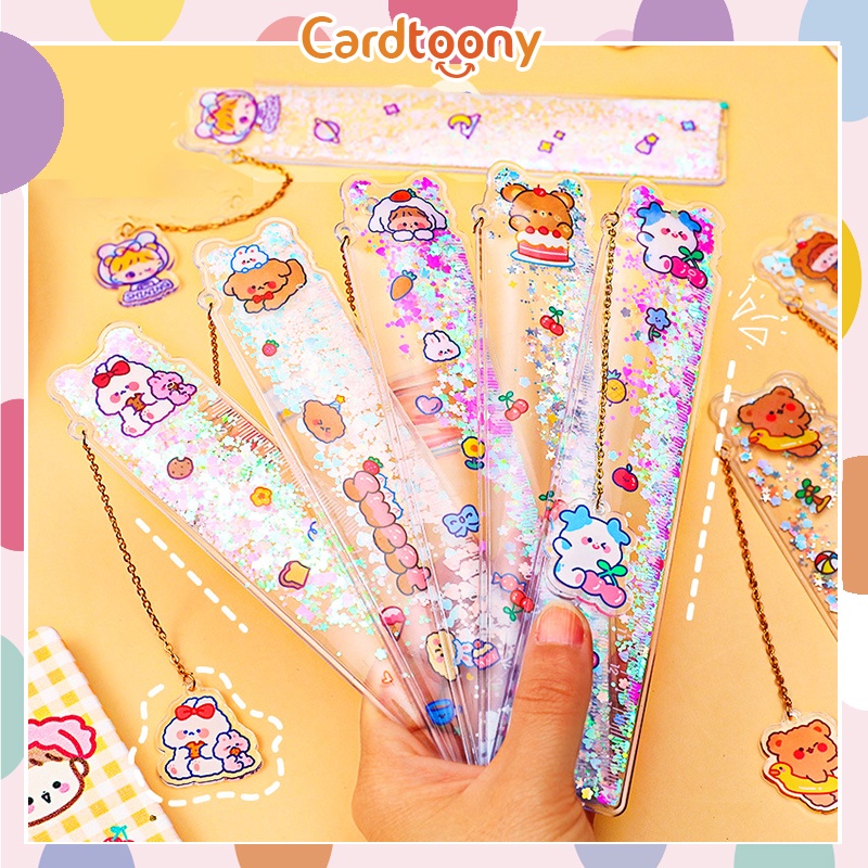 

Penggaris Lentur Pendant Imut Multifungsi Cute Kartun Pet Teddy Bear Rabbit Aesthetic Stationery Ruler