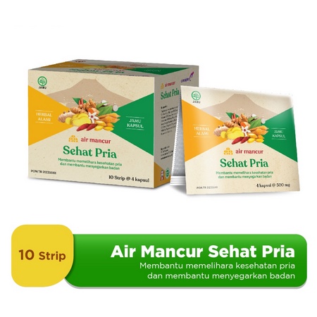 Air Mancur Sehat Pria per 1 strip isi 4 kapsul