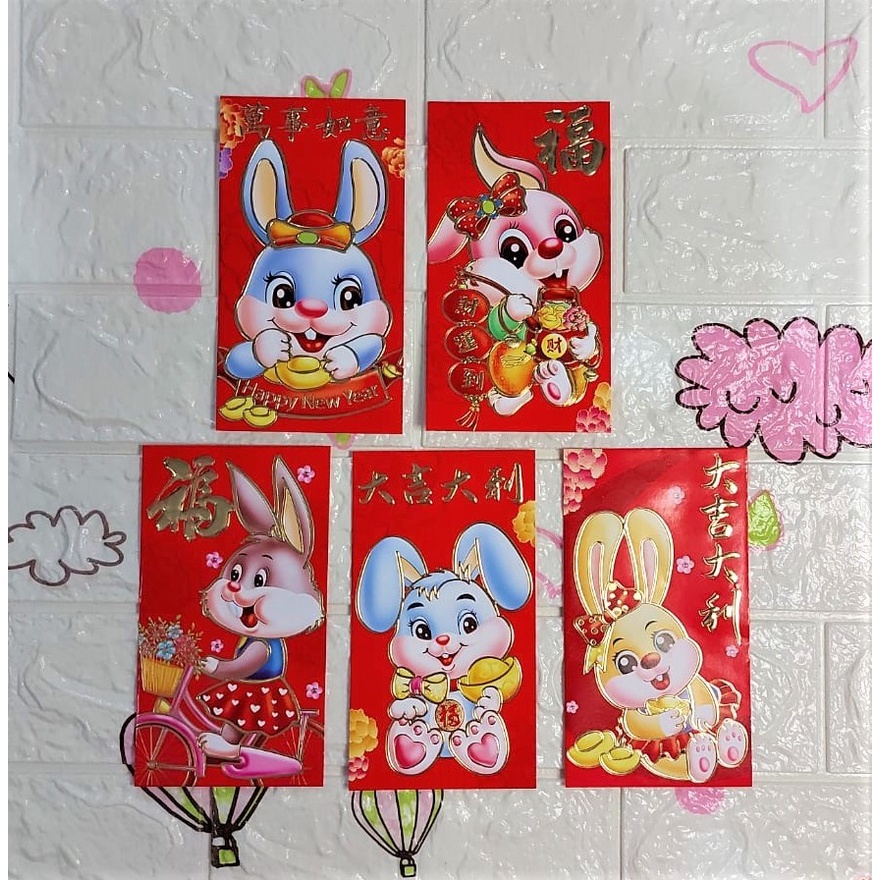 

Angpao Imlek Shio Kelinci Terbaru Termurah Ukuran besar LL2028 | Angpao Kertas Isi 6 Tidak Mix Motif