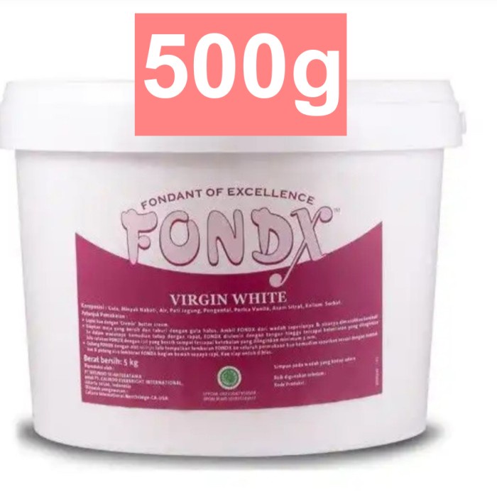 

Fondant Fondx Virgin White REPACK 500 G