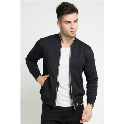 d&f Jaket pria Bomber - Hitam