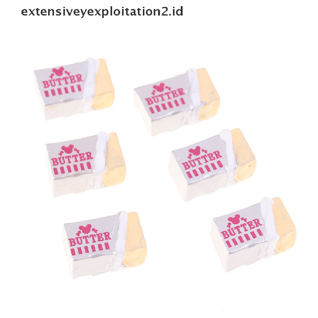 6pcs / Set Mainan Simulasi Roti / Mentega / Makanan Diy Untuk Anak Bermain Peran