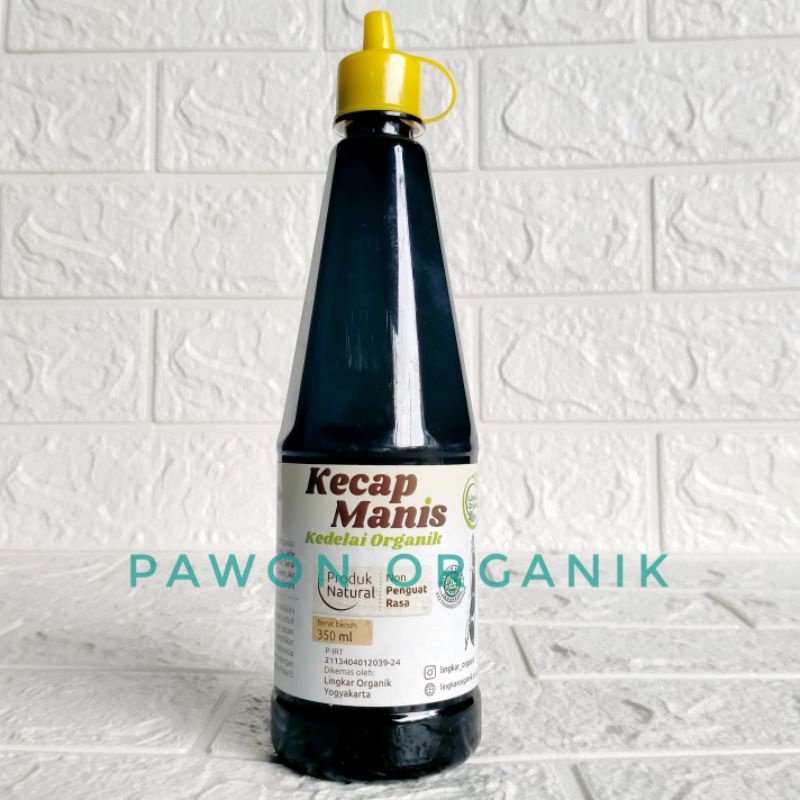 Lingkar Organik kecap manis 350ml kedelai organik