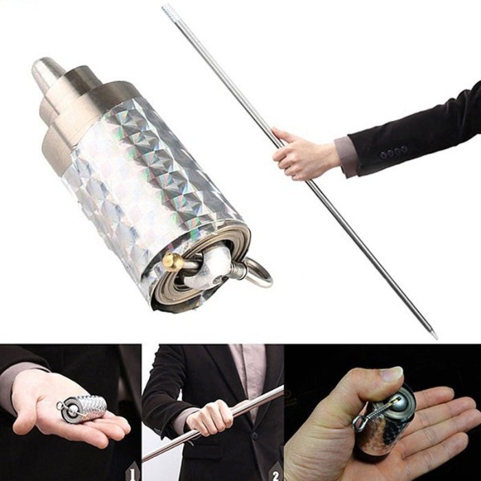 barokah gamis ENMA MAGIC STAFF mini Tongkat Sulap Appearing Metal Cane Magic Trick