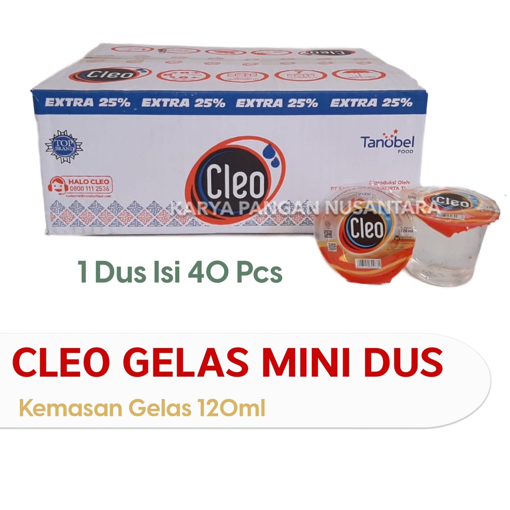 

CLEO GELAS MINI 120ML CLEO MINI CLEO GELAS KECIL CLEO 120 ML DUS 40PCS