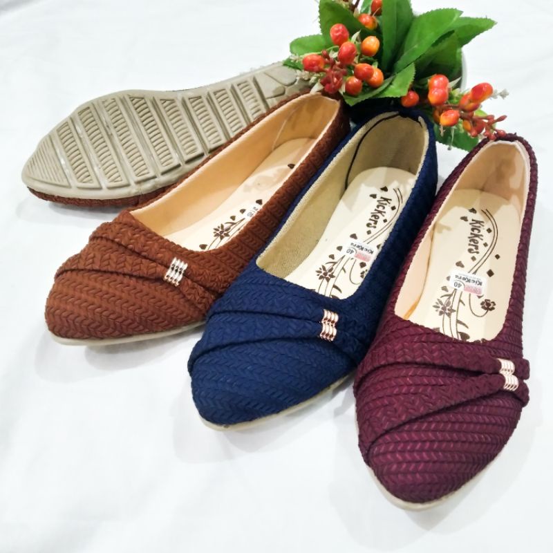 Flatshoes kickers rajut/Balet kickers rajut