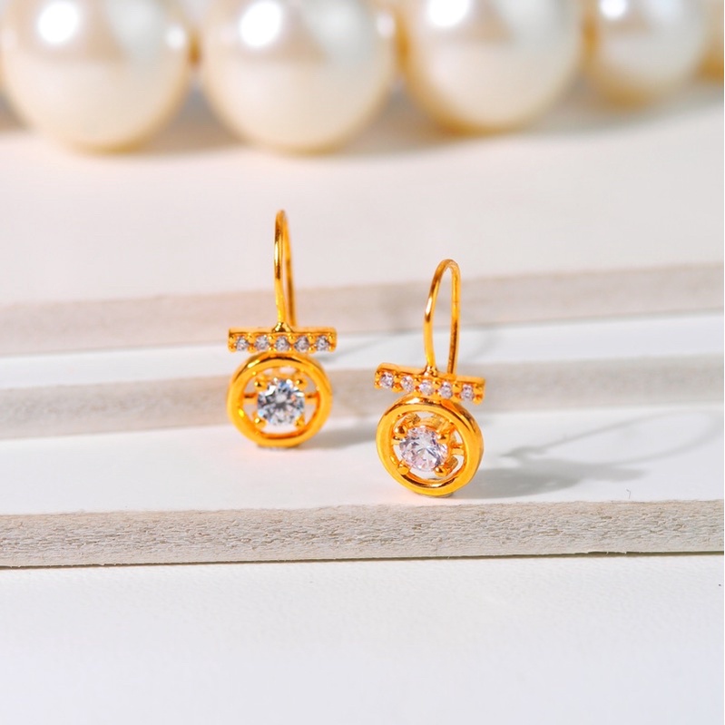 Anting Emas Kawatan Solitaire Ban - Toko Emas Gadjah