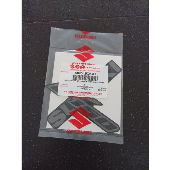 stiker logo tulisan Suzuki f150 satria Fu injeksi original SGP