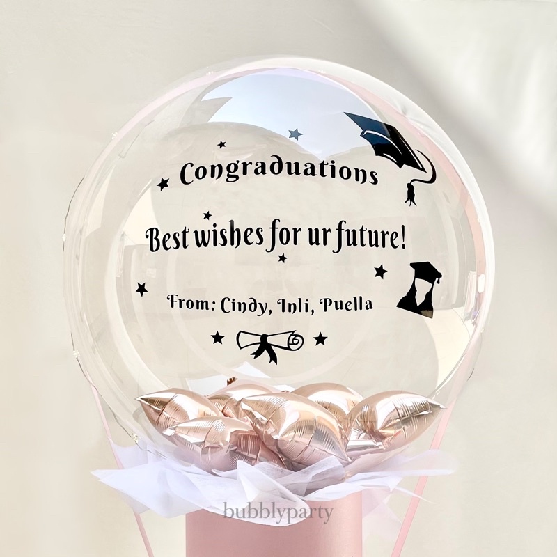 Custom Sticker Nama Balon PVC Ulang Tahun