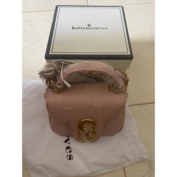 ALMA FLAP BAG MICRO ROSE BUTTONSCARVES