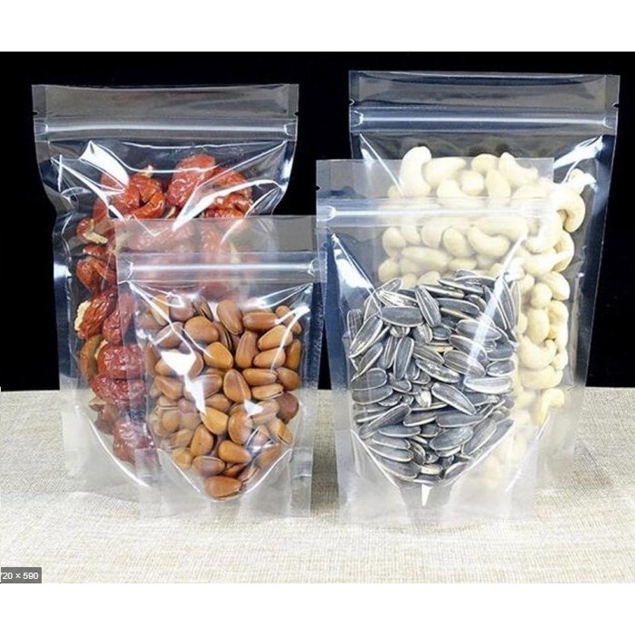 Plastik Standing Pouch Uk 9 x 15 isi 50 pcs (STP Double Seal)