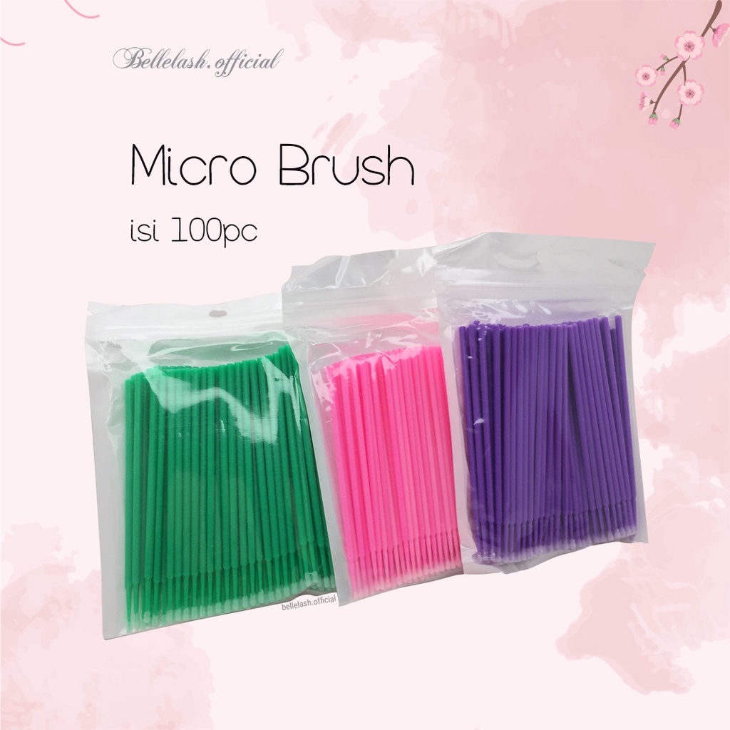 Microbrush Eyelash Extension Eyelashes Bulu Mata Tanam isi 100 pc