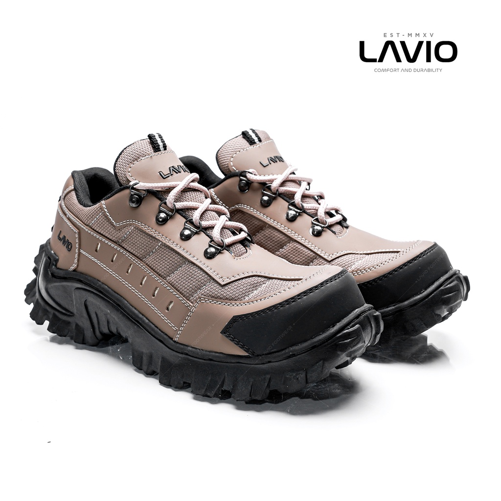 LAVIO COVEN LOW - SEPATU SAFETY BOOTS TACTICAL PROYEK UJUNG BESI TOURING HIKING LAPANGAN KARET ORIGI