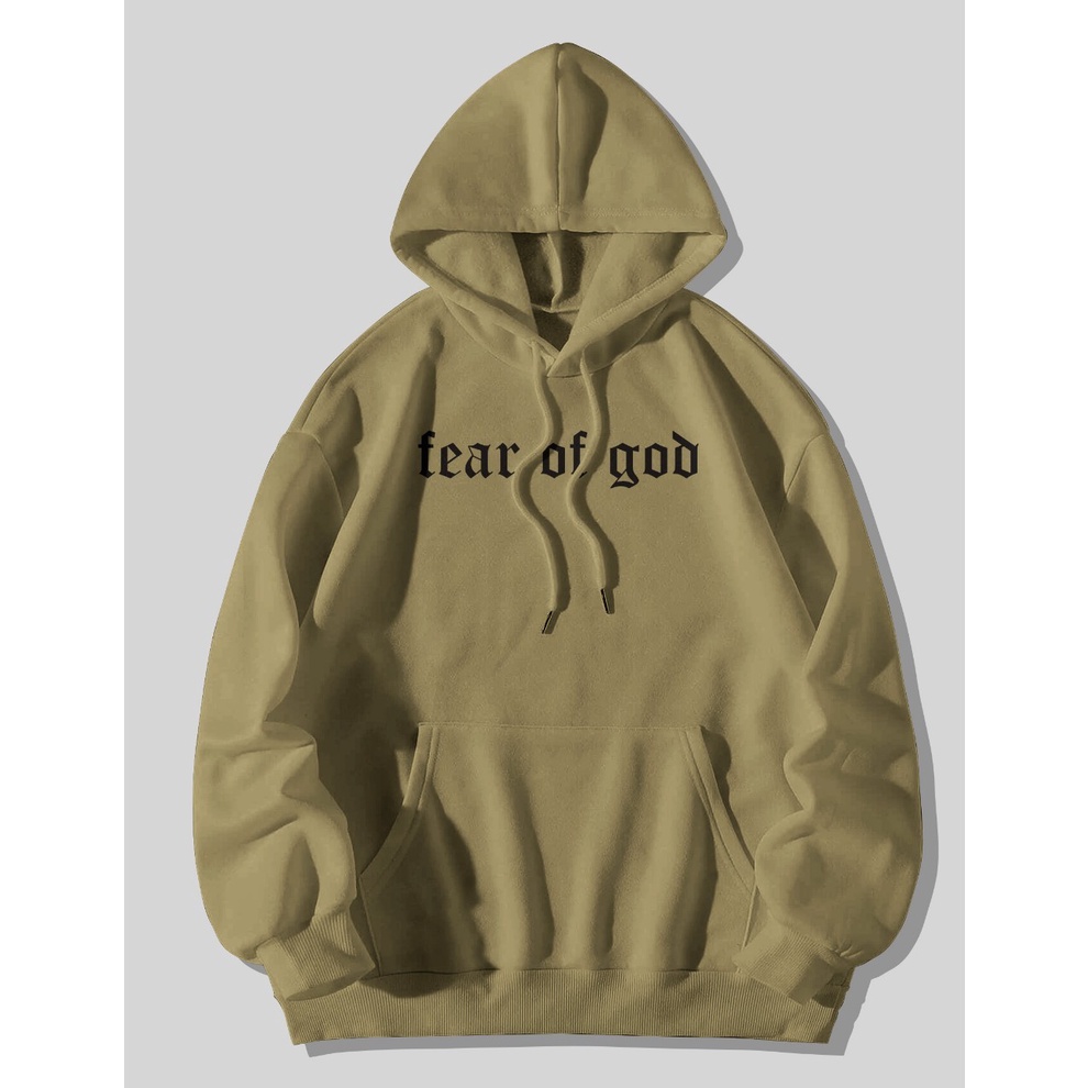 Hoodie Sweater Fear Of God Best JUMBO Quality JUMBO| Fear of God Jaket Bisa baya di Tempat |Hoodie Jumper full Prin Sablon Unisex Pria - Wanita Size