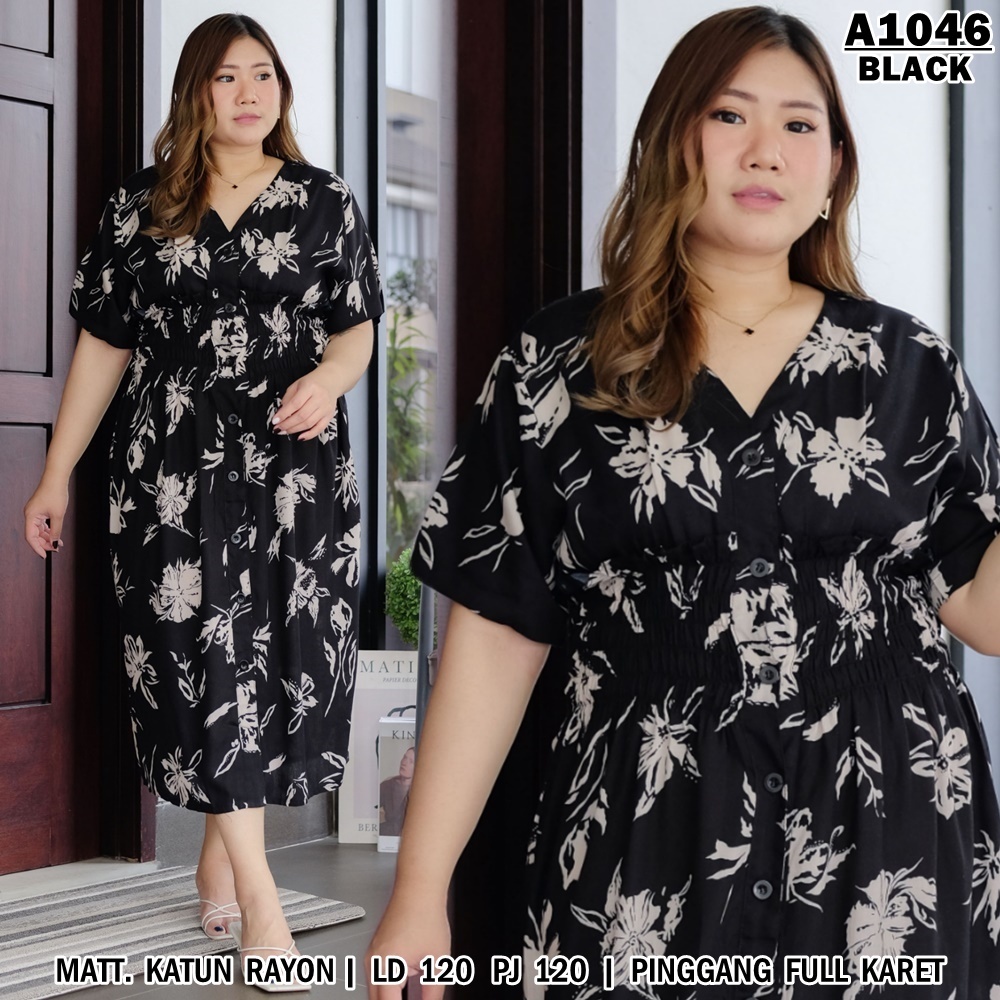 UNION11- DRESS WANITA JUMBO XXXL / DRESS WANITA JUMBO LD 120 CM / MAXI DRESS WANITA LD 120