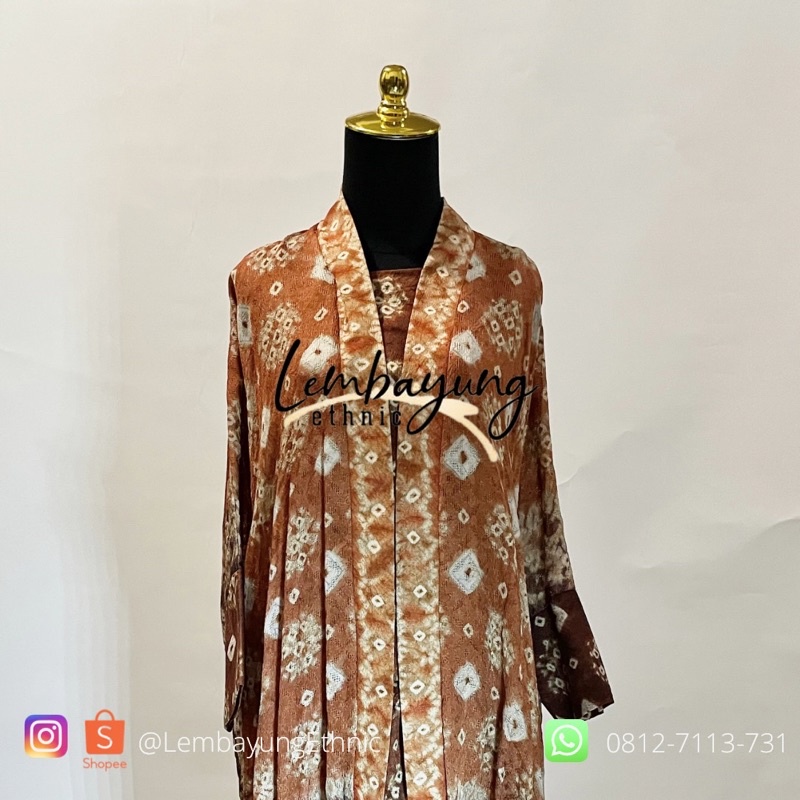 Lembayung Ethnic Set Jumputan Wanita Kondangan