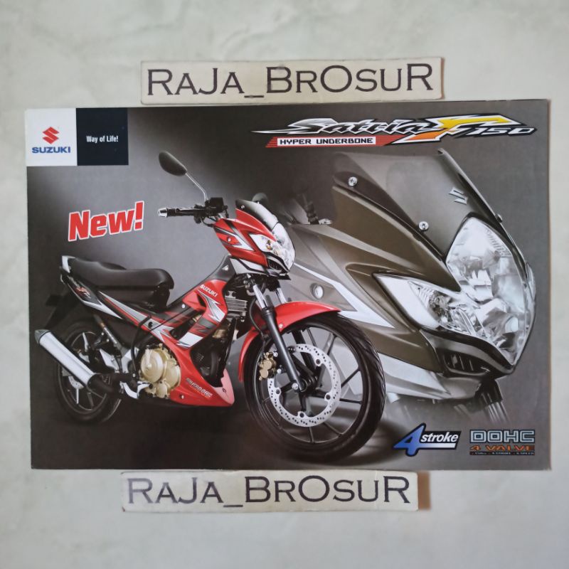 Poster brosur katalog leaflet Suzuki Satria F 150/Satria F150/Satria FU Barong 2009