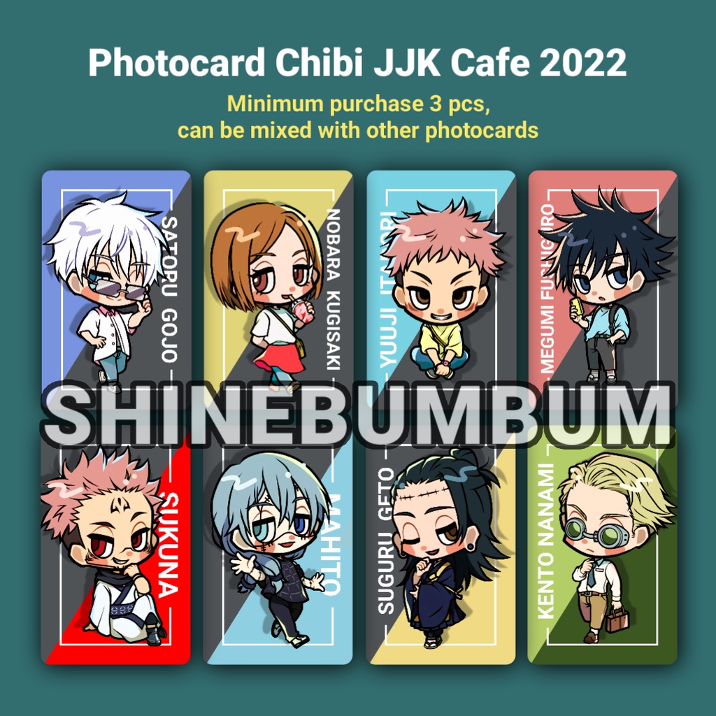 Photocard  Chibi Jujutsu Kaisen Cafe 2022