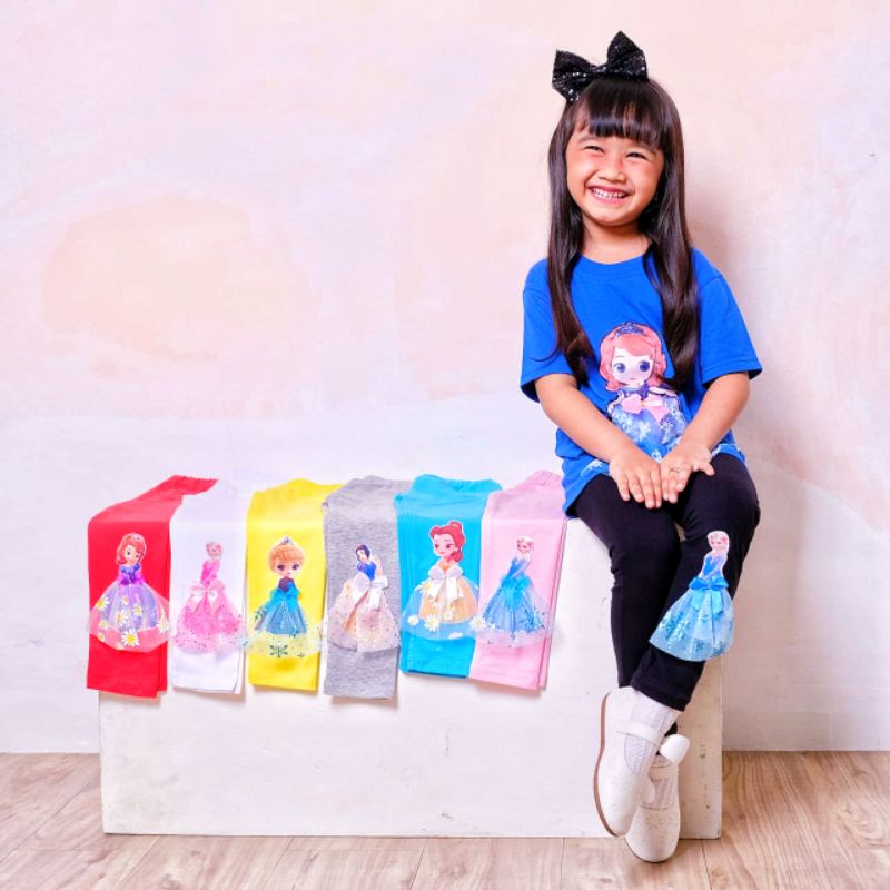 grosir legging anak perempuan karakter frozen princess/lejing anak cewek/celana anak perempuan/legging leging anak