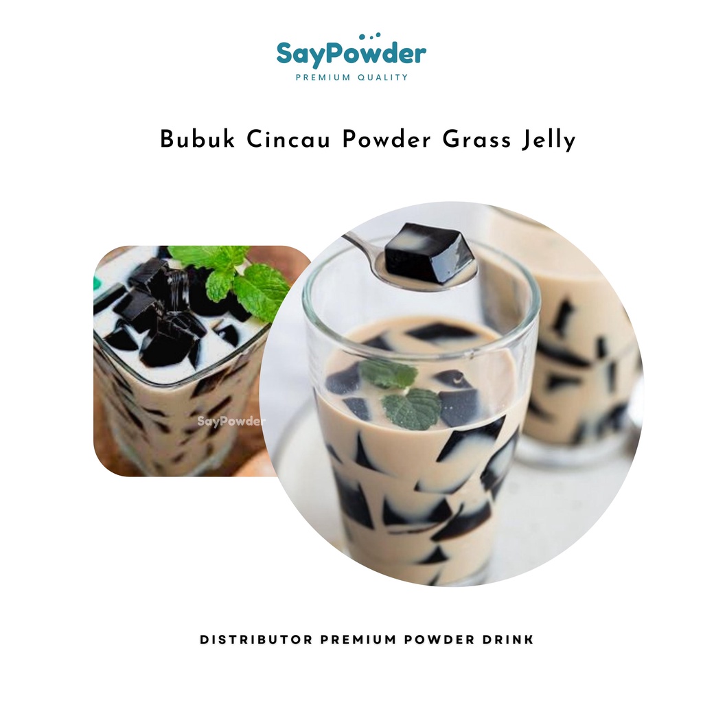 CINCAU HITAM BUBUK POWDER 300gr MINUMAN TOPPING Bubuk Cincau Hitam - Topping Minuman Black Grass Jelly