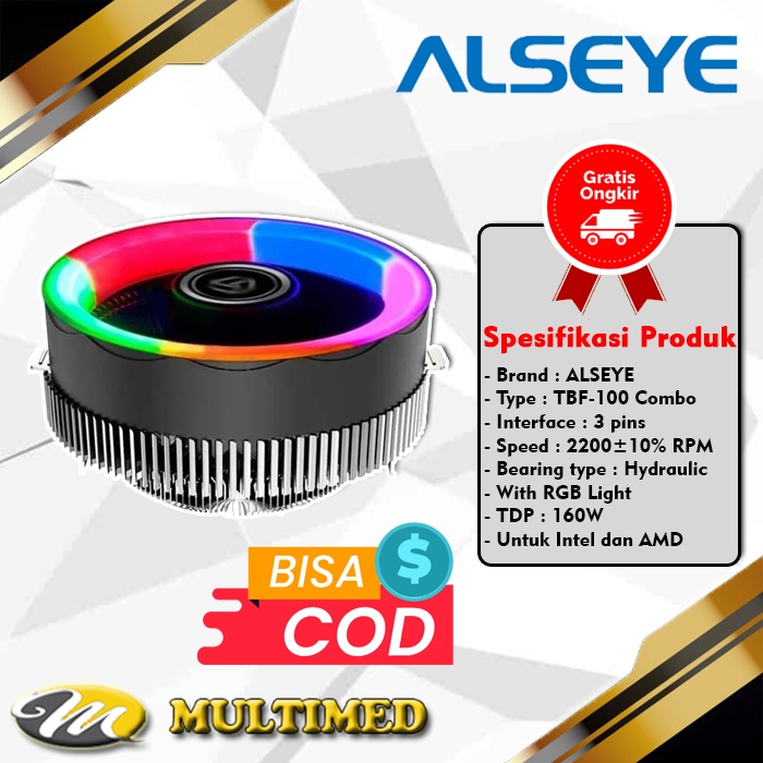 Cooling FAN Processor ALSEYE TBF-100 RGB