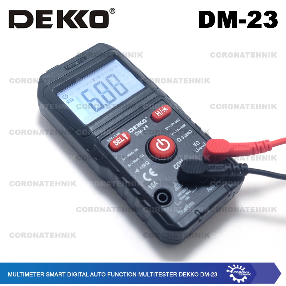 DM-23 - Multimeter Smart Digital Auto Function Multitester Dekko