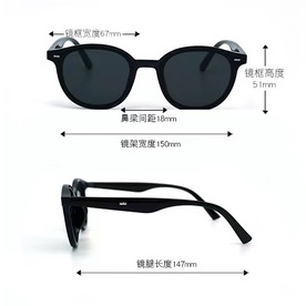 Rowling(ka-302)Kacamata Wanita Hitam  Pria  Anti Radiasi UV Fashion Sunglasses Eyewear Kacamata Kacamata Fashion