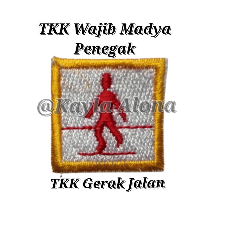 BET / BADGE TKK WAJIB MADYA PENEGAK ( HARGA 1 PAKET = ISI 10 TKK WAJIB )