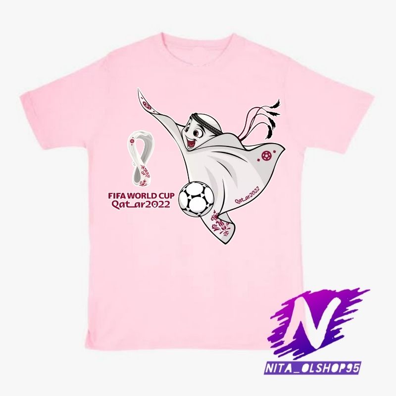 baju anak kaos anak qatar piala dunia 2022