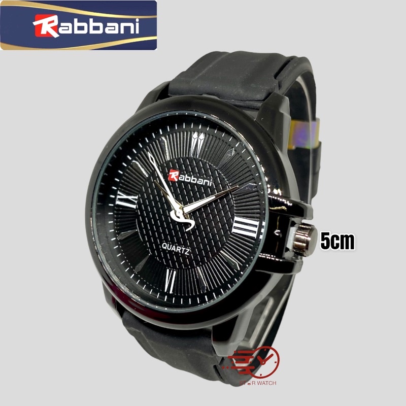 Terbaru. jam tangan analog pria rubber RABBANI