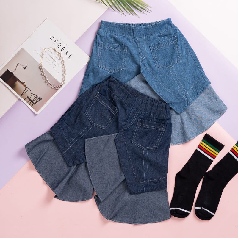 Rok jeans Celana  Anak Perempuan