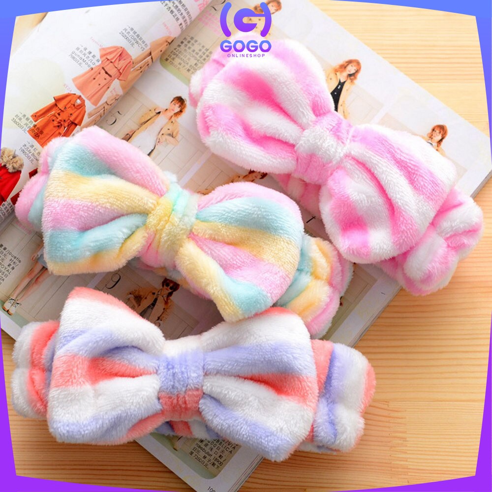 GOGO-C67-70 Bandana Masker / Bando Mandi Facial Headband Hairband Korea Model Pita Kelinci Kucing