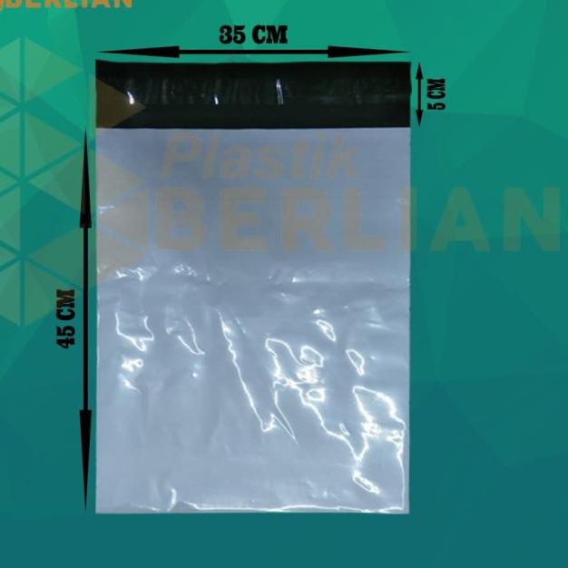 

Plastik Amplop Packaging Polymailer Polybag 35x45 isi 100 White