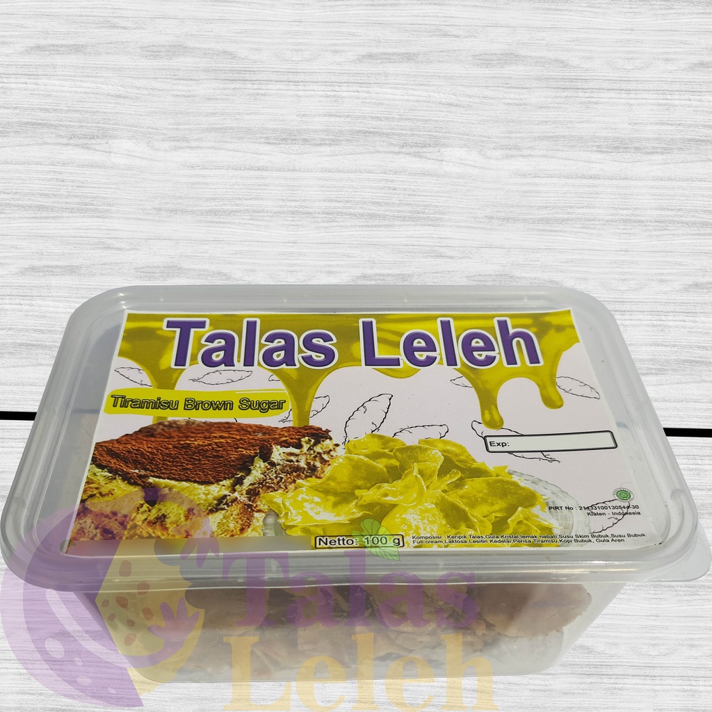 

Keripik Talas Rasa Tiramisu Brown Sugar / Gula Semut / Gula Aren