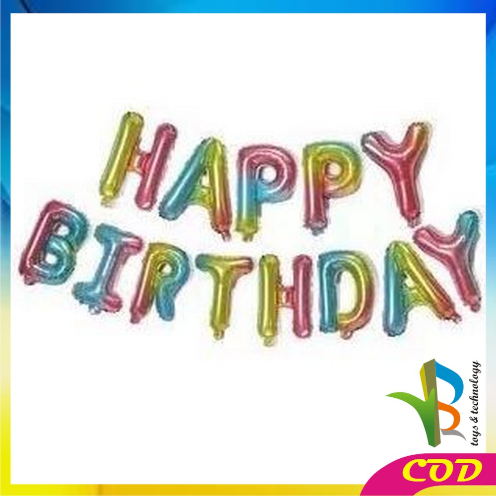 RB-C390 Ballon Foil Abjad Alphabet Polos Gradient A-Z Balon Foil Angka 0-9 / Balon Foil Huruf Abjad Alphabet Angka Polos / Baloon Huruf Dan Angka Perlengkapan Ulang Tahun