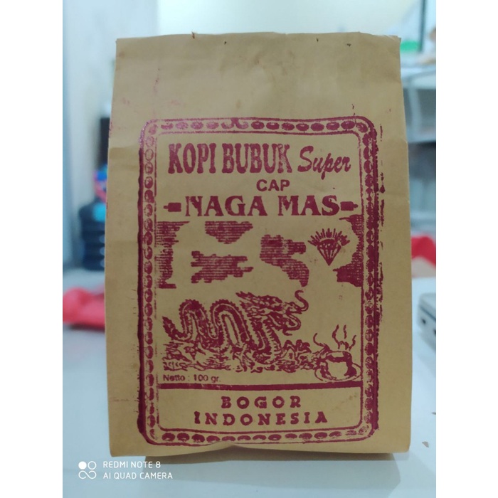 

BUBUK KOPI SUPER 250GR CAP NAGA MAS ASLI BOGOR