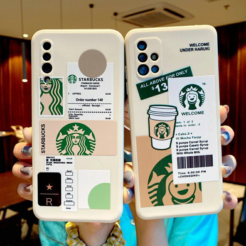 Case TPU Starbuck Realme C1, C2 ,C3, C11, C12, C15 ,C20, C21, C21Y, C25, C17 ,C31 ,C35, 1 ,2, 2 PRO,